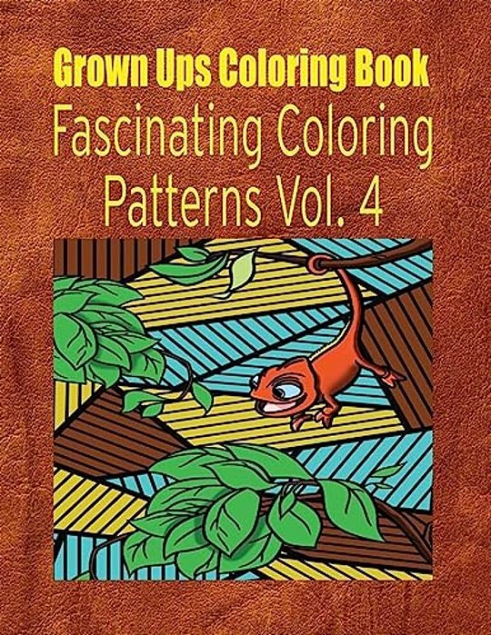 Grown Ups Coloring Book Fascinating Coloring Patterns Vol. 4 Mandalas-..