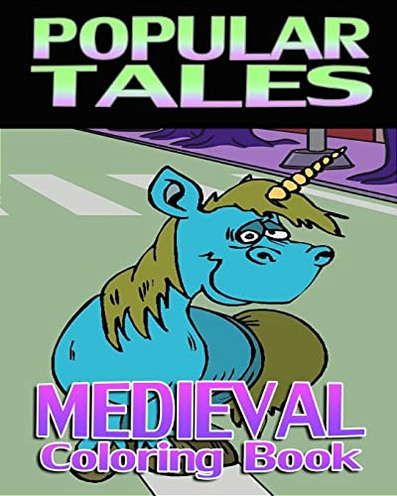 Popular Tales & Medieval Coloring Book-..