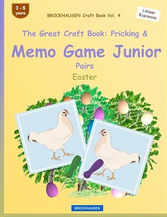 Brockhausen Craft Book Vol. 4 - The Great Craft Book: Pricking & Memo Game Junior Pairs: Easter-..