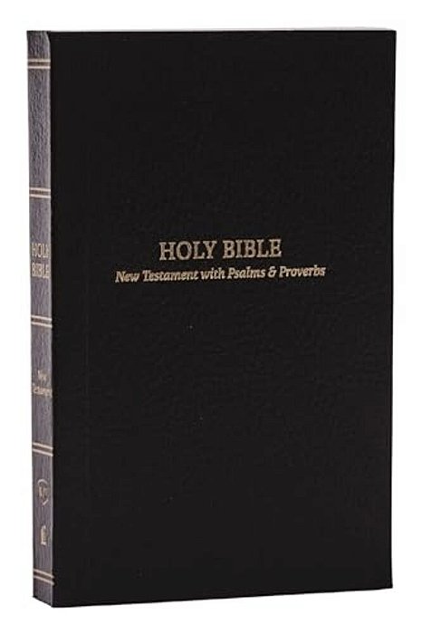 Kjv Holy Bible: Pocket New Testament With Psalms And Proverbs, Black Softcover, Red Letter, Comfort Print: King James Version-..