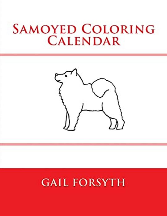 Samoyed Coloring Calendar-..