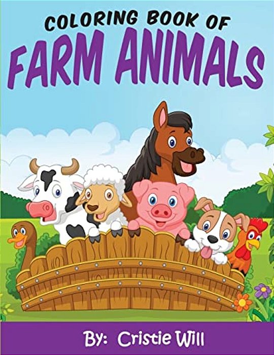 Coloring Book Of Farm Animals-..