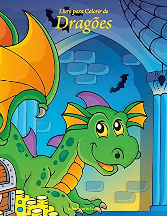 Livro Para Colorir De Dragões 1-..