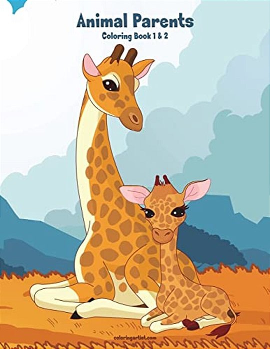 Animal Parents Coloring Book 1 & 2-..