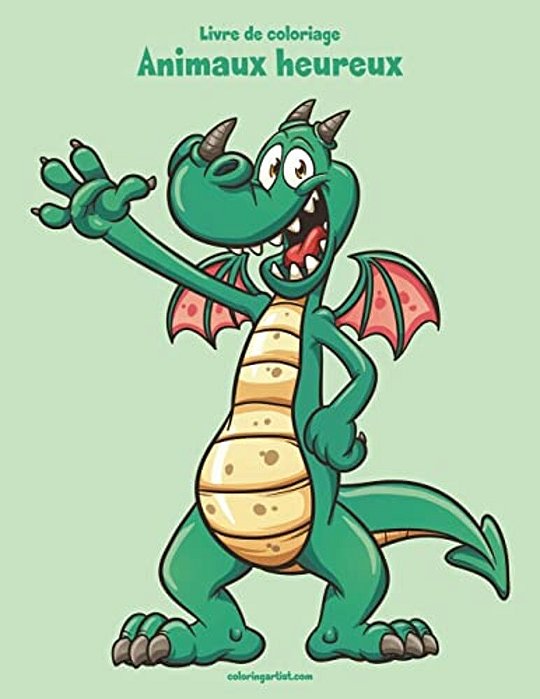 Livre De Coloriage Animaux Heureux 1-..