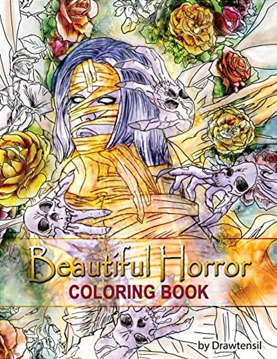 Beautiful Horror Coloring Book-..