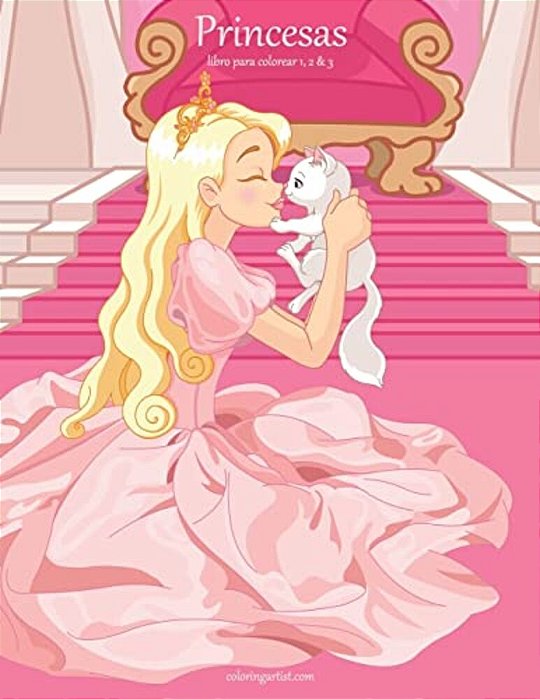 Princesas Libro Para Colorear 1, 2 & 3-..