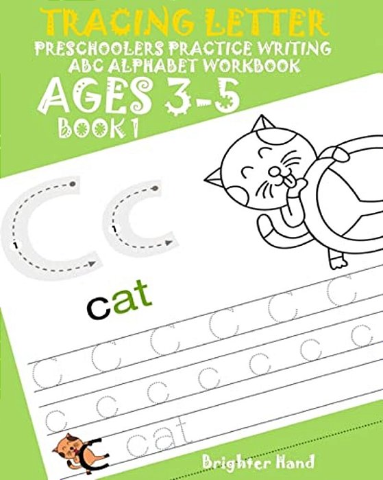 Tracing Letter Preschoolers Practice Writing Abc Alphabet Workbook*kids Ages 3-5-..