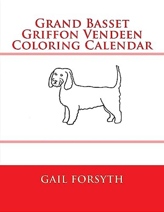 Grand Basset Griffon Vendeen Coloring Calendar-..
