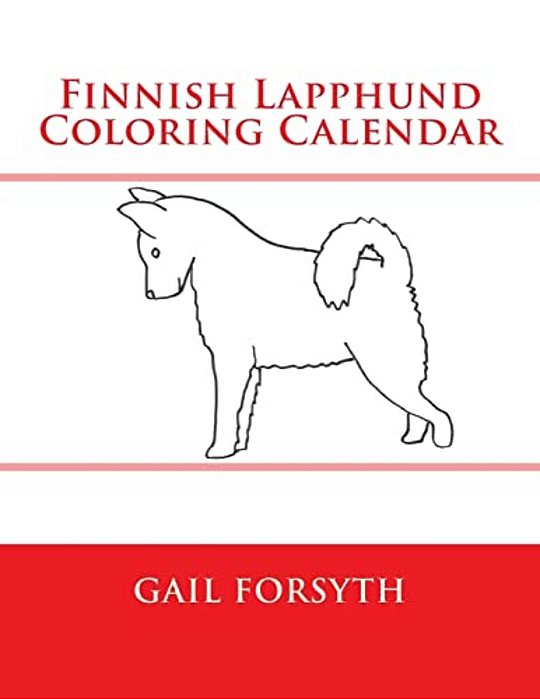 Finnish Lapphund Coloring Calendar-..
