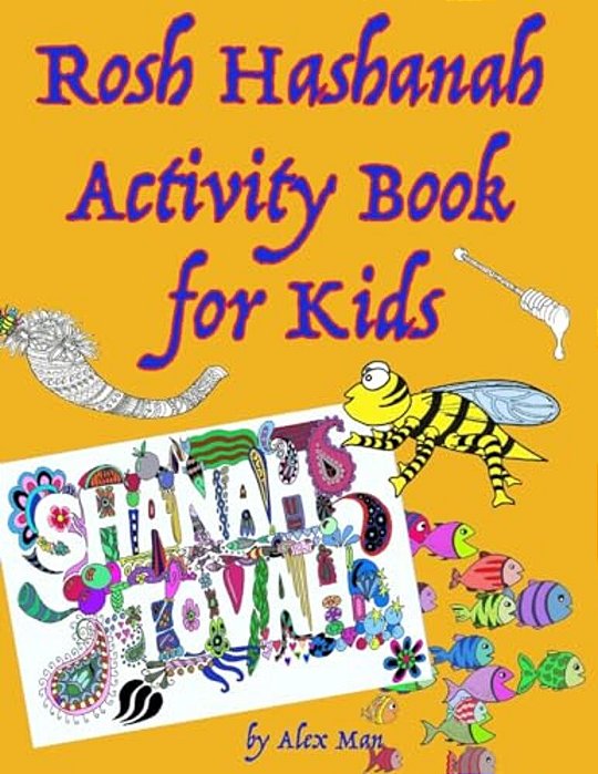 Rosh Hashanah Activity Book For Kids-..