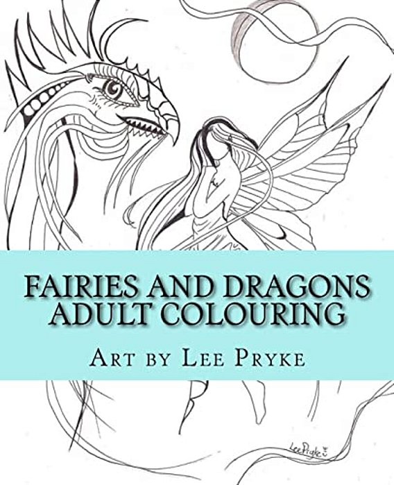 Fairies And Dragons: Adult Colouring Book-..