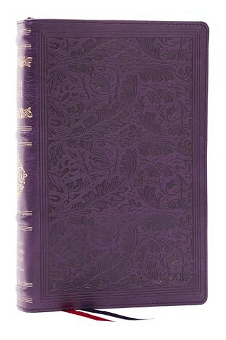 Rsv Personal Size Bible With Cross References, Purple Leathersoft, (Sovereign Collection)-..