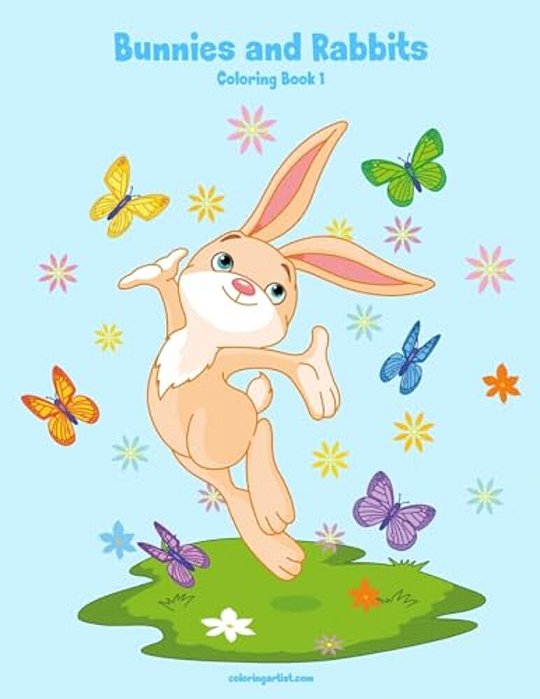 Bunnies And Rabbits Coloring Book 1-..