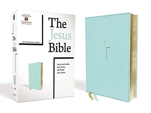 The Jesus Bible, Niv Edition, Leathersoft, Blue, Comfort Print-..