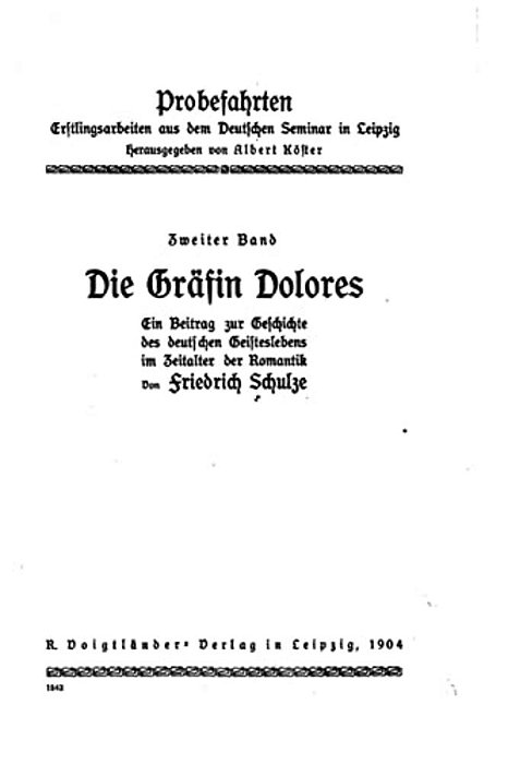Die Gräfin Dolores-..