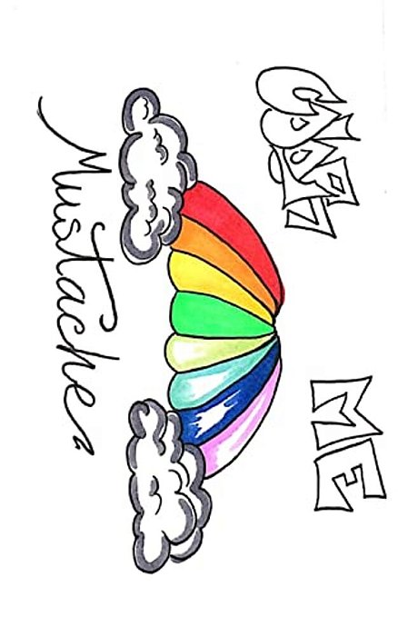 Color Me Mustache: Color Crazy Mustaches And Take Them On The Go-..