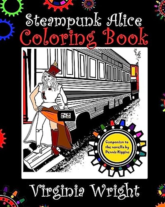 Steampunk Alice Coloring Book-..