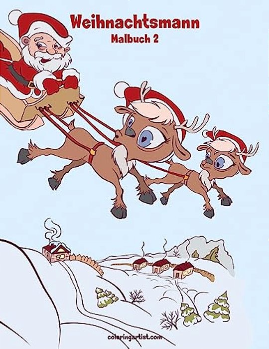 Weihnachtsmann-Malbuch 2-..