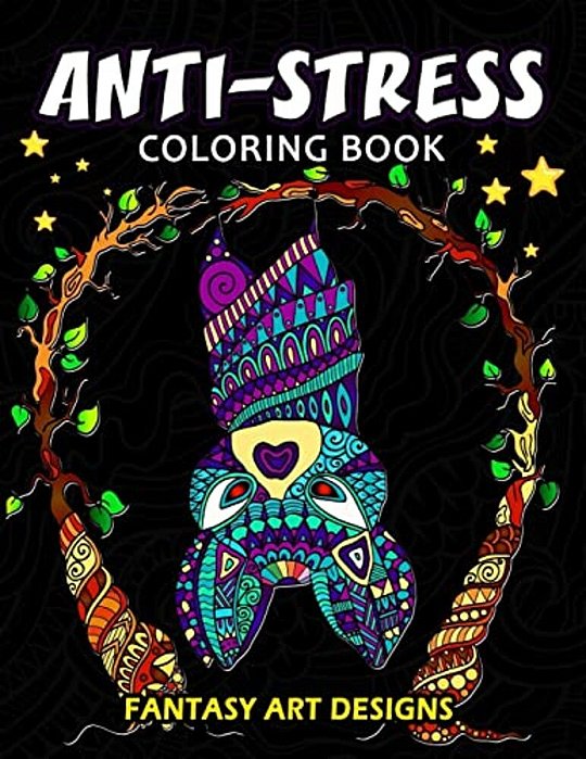 Anti-Stress Coloring Book For Adults: Cute Coloring Book Easy, Fun, Beautiful Coloring Pages-..