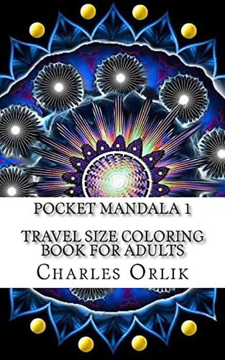 Pocket Mandala 1 - Travel Size Coloring Book For Adults-..