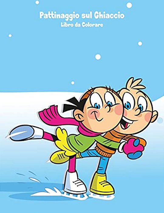 Pattinaggio Sul Ghiaccio Libro Da Colorare 1-..