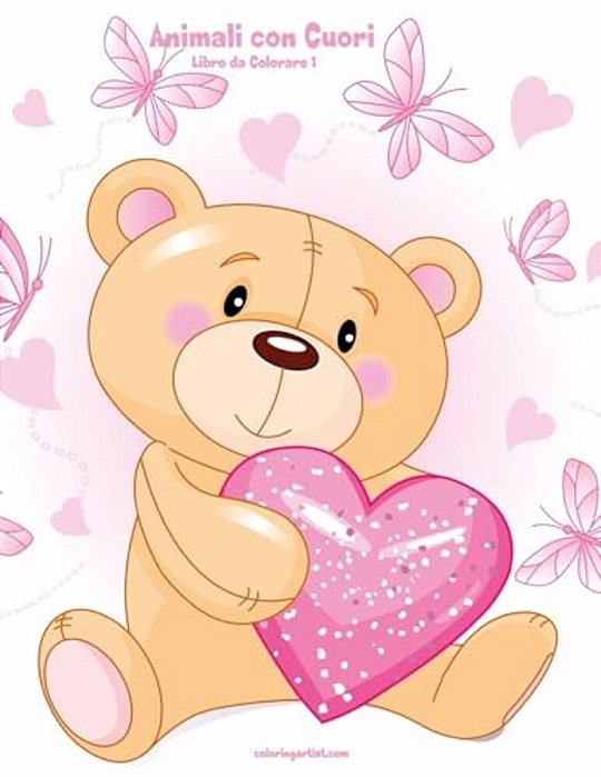 Animali Con Cuori Libro Da Colorare 1-..