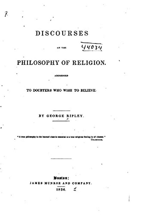 Discourses On The Philosophy Of Religion-..