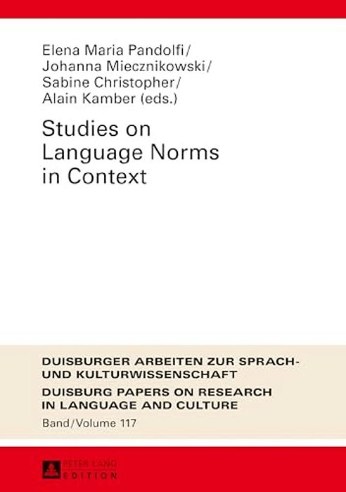 Studies On Language Norms In Context-..