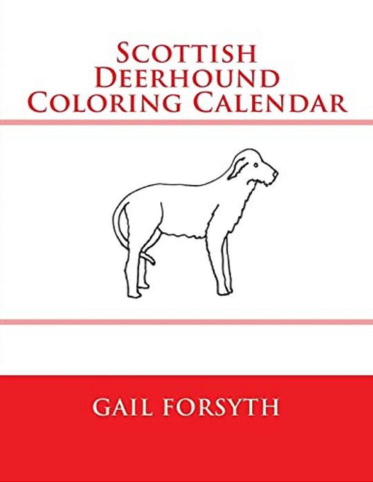 Scottish Deerhound Coloring Calendar-..