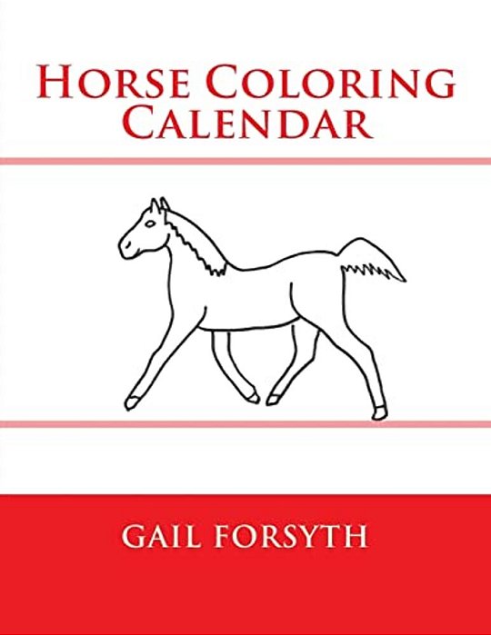 Horse Coloring Calendar-..