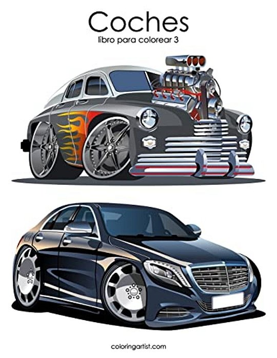 Coches Libro Para Colorear 3-..