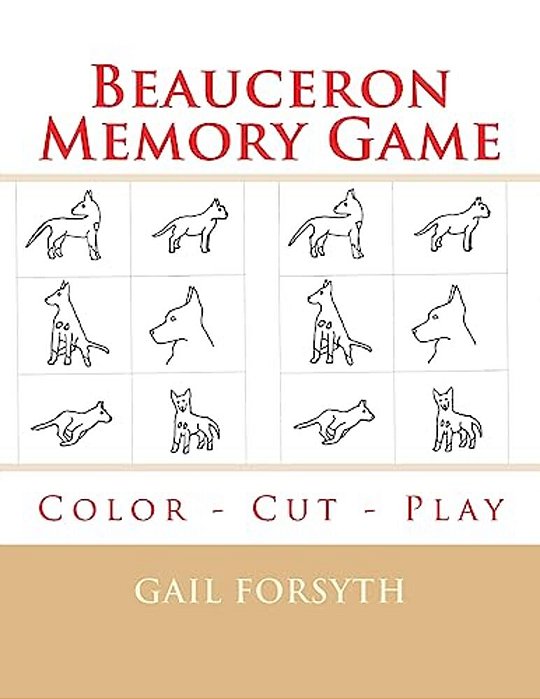 Beauceron Memory Game: Color - Cut - Play-..