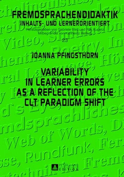 Variability In Learner Errors As A Reflection Of The Clt Paradigm Shift-..