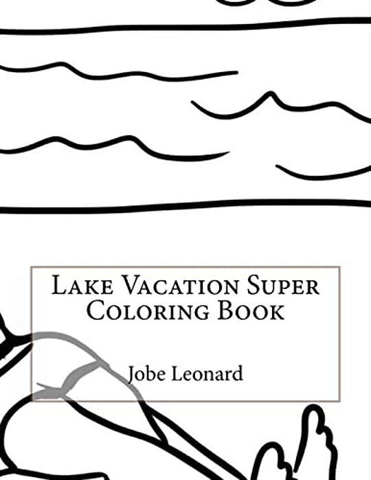 Lake Vacation Super Coloring Book-..