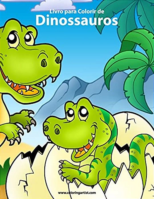Livro Para Colorir De Dinossauros 1-..