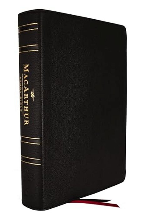 Nasb, Macarthur Study Bible, 2ND Edition, Genuine Leather, Black, Comfort Print: Unleashing God's Truth One Verse At A Time-..