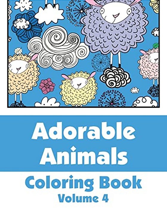 Adorable Animals Coloring Book-..