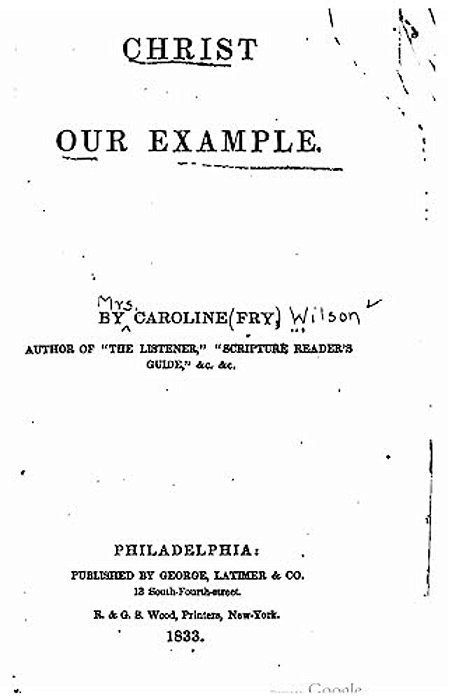 Christ Our Example-..