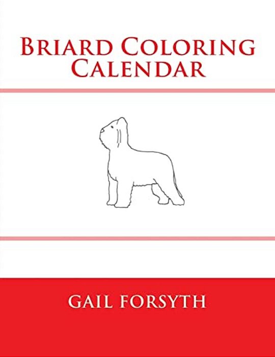 Briard Coloring Calendar-..