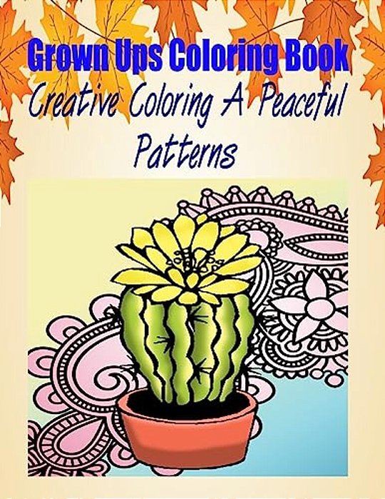Grown Ups Coloring Book Creative Coloring A Peaceful Patterns Mandalas-..