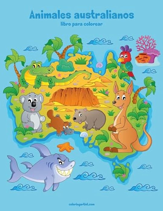 Animales Australianos Libro Para Colorear 1-..
