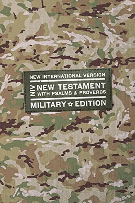 Niv, New Testament With Psalms And Proverbs, Military Edition, Compact, Paperback, Military Camo, Comfort Print-..