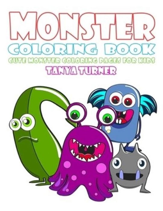 Monster Coloring Book: Cute Monster Coloring Pages For Kids-..