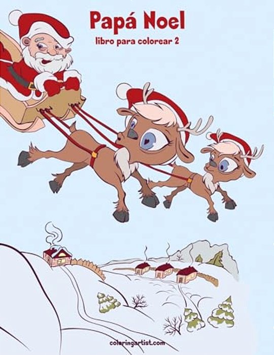 Papá Noel Libro Para Colorear 2-..