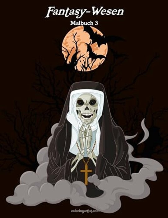 Malbuch Mit Fantasy-Wesen 3-..