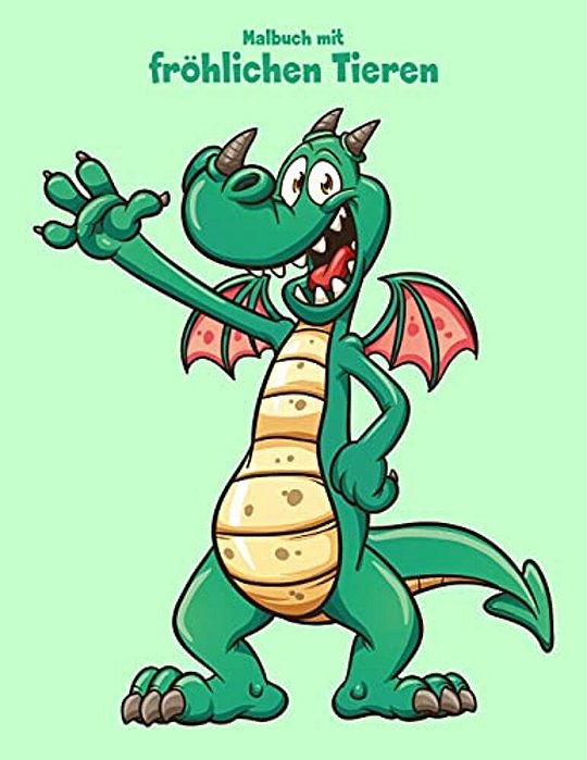 Malbuch Mit Fröhlichen Tieren 1-..