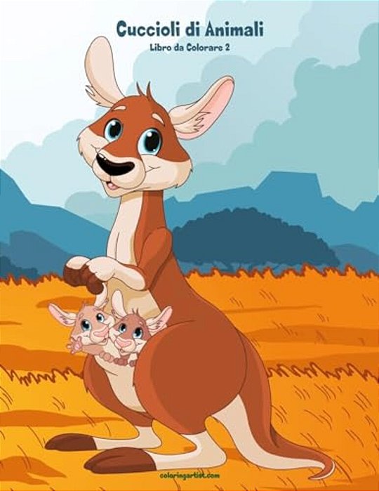 Cuccioli Di Animali Libro Da Colorare 2-..