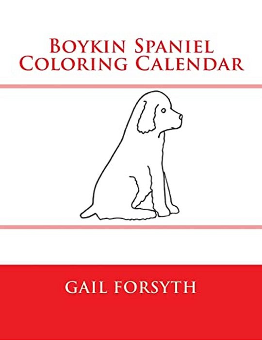 Boykin Spaniel Coloring Calendar-..