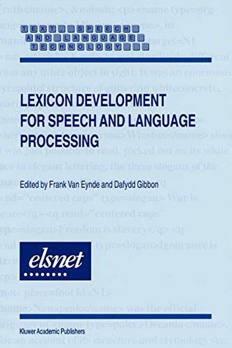 Lexicon Development For Speech And Language Processing-..